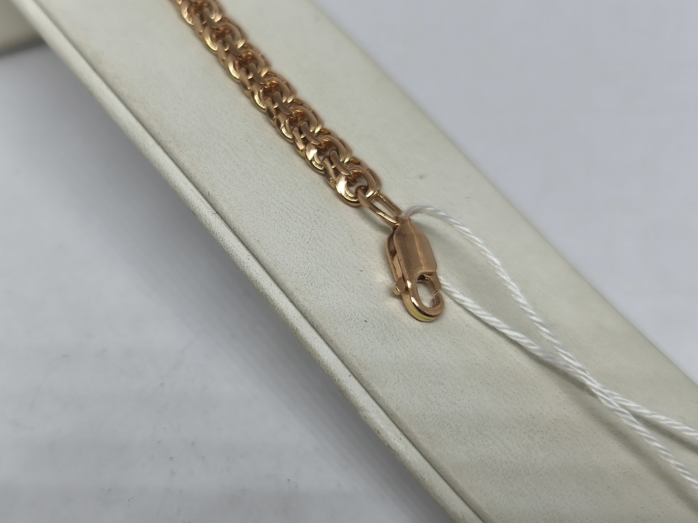 БЛБ585 БРАСЛЕТ ПОЛНОВЕСНЫЙ Бисмарк (Au 585)