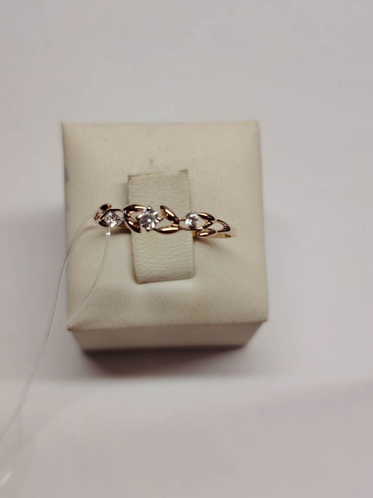 КОЛЬЦО С КАМНЯМИ (Au 585)