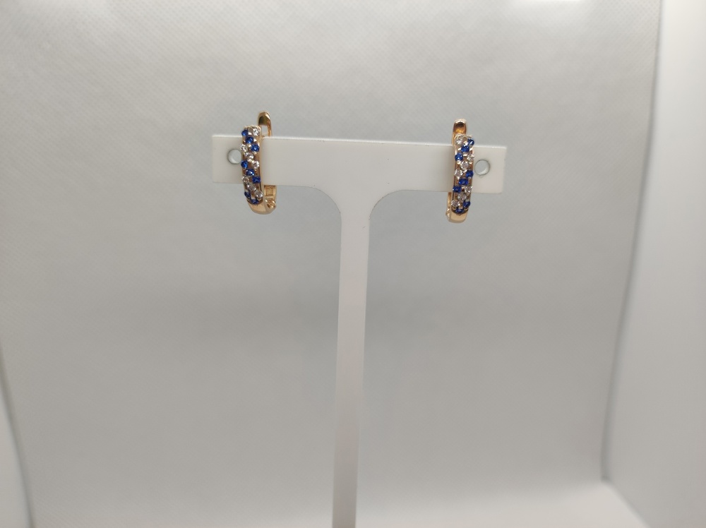 СКМИ585 СЕРЬГИ С КАМНЯМИ (Au 585)