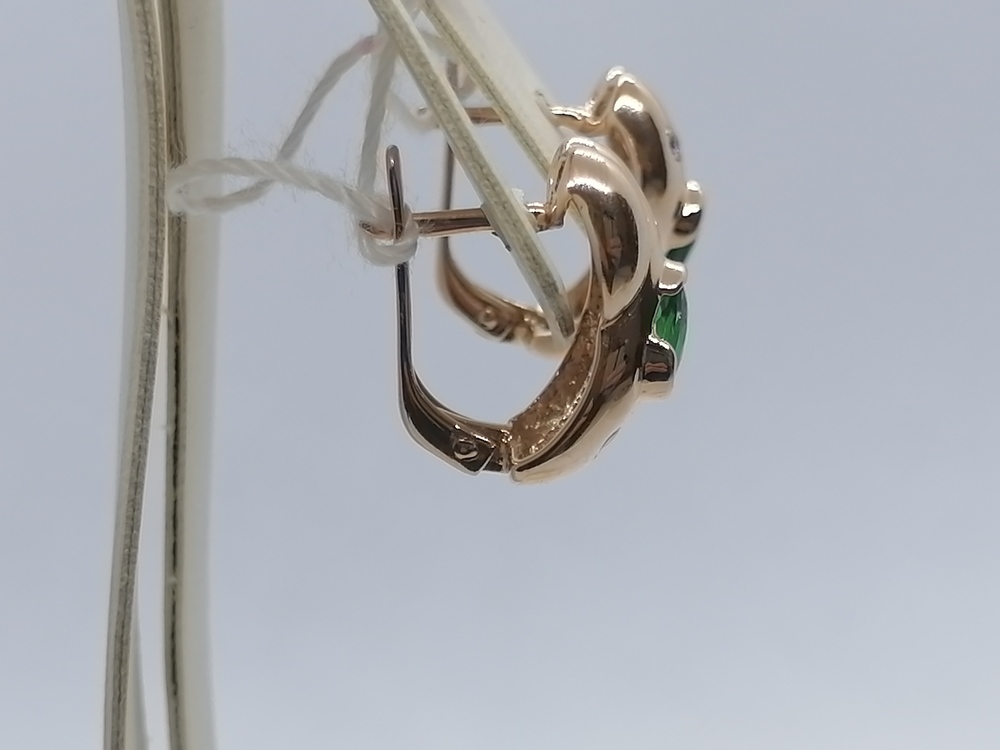 СКМИ585 СЕРЬГИ С КАМНЯМИ (Au 585)