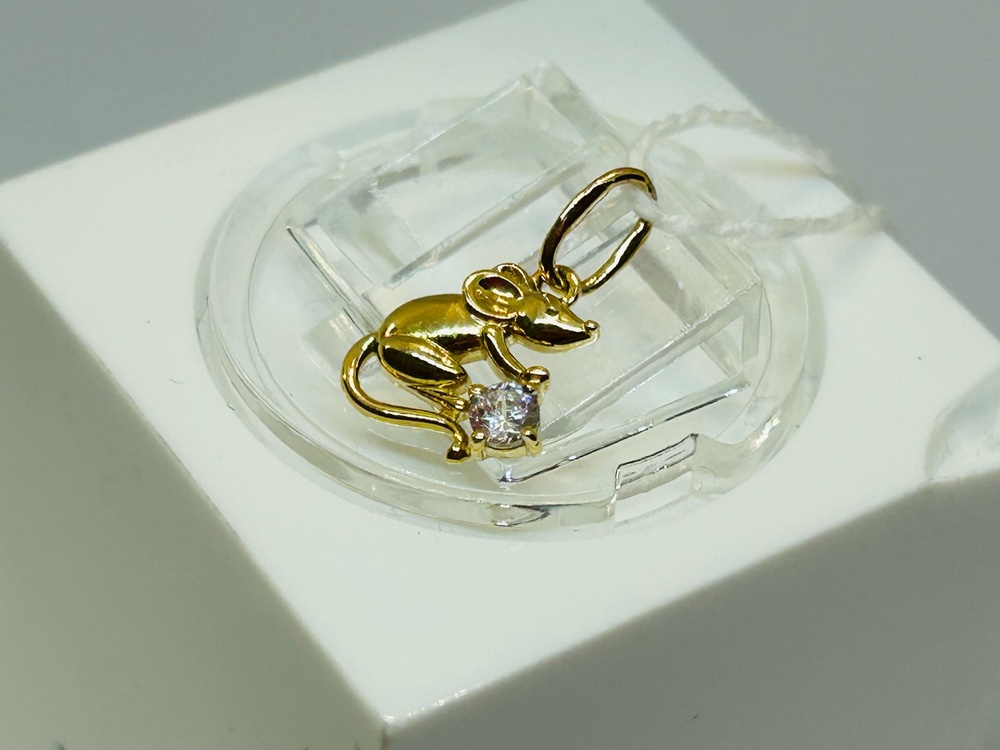 ПОДКМ585 ПОДВЕСКА С КАМНЕМ (Au 585)