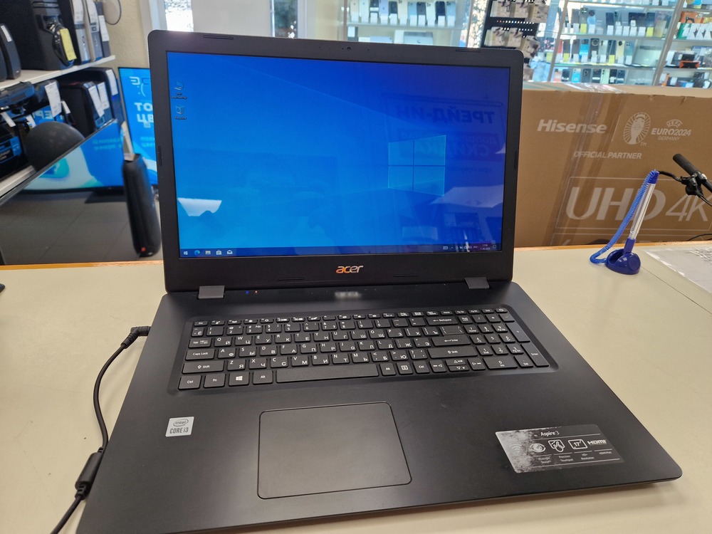 Ноутбук Acer a317-52-373u; Core i3-1005G1, Intel UHD Graphics, 8 Гб, 240 Гб, Нет