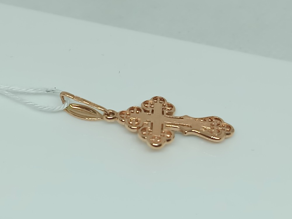 ПОДВЕСКА КРЕСТ БЕЗ КАМНЯ (Au 585)