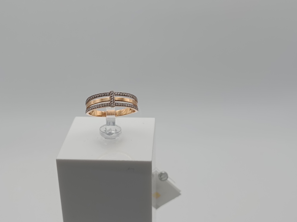 КОЛЬЦО С КАМНЯМИ (Au 585)