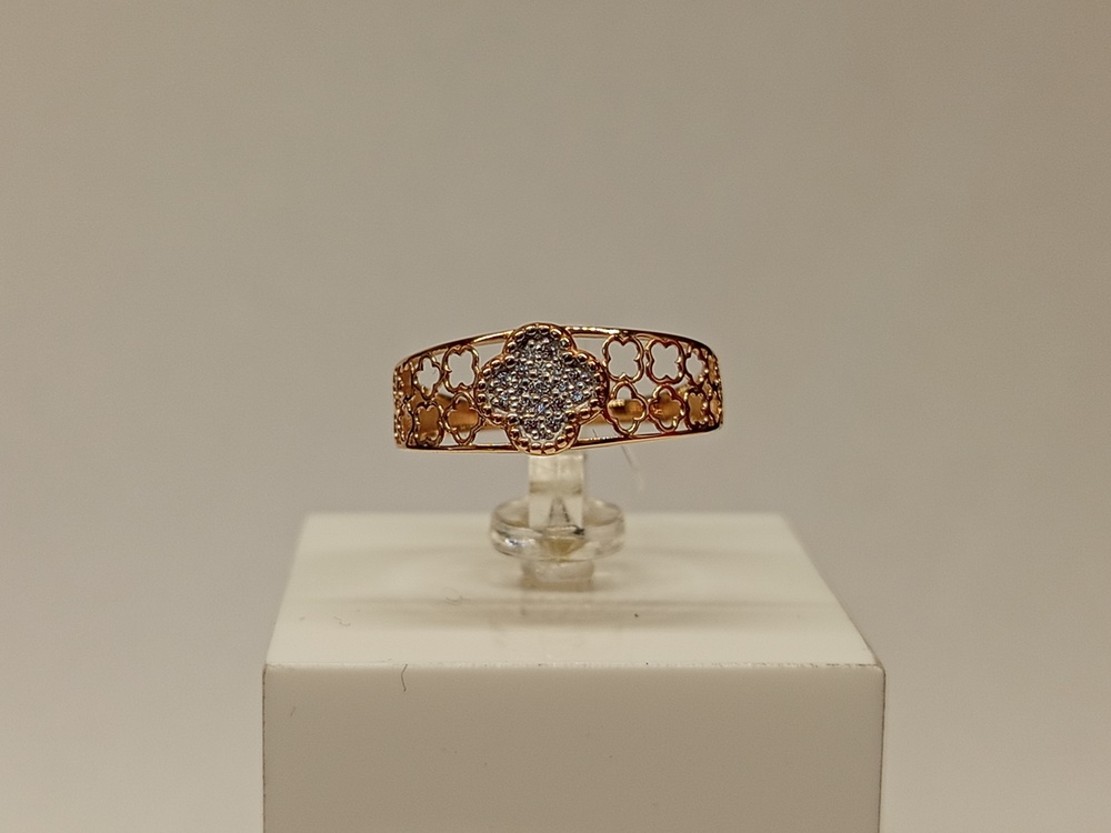 КОЛЬЦО С КАМНЯМИ (Au 585)