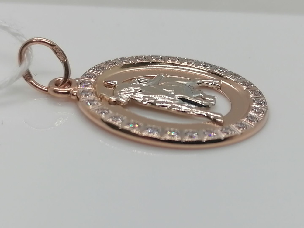 ПОДЗЗТ585 ПОДВЕСКА ЗНАК ЗОДИАКА ТЕЛЕЦ (Au 585)