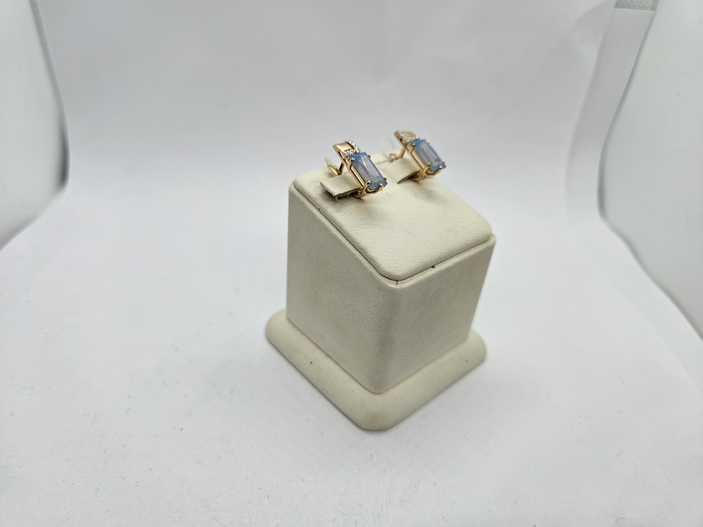 21803355 СЕРЬГИ С КАМНЯМИ (Au 585)