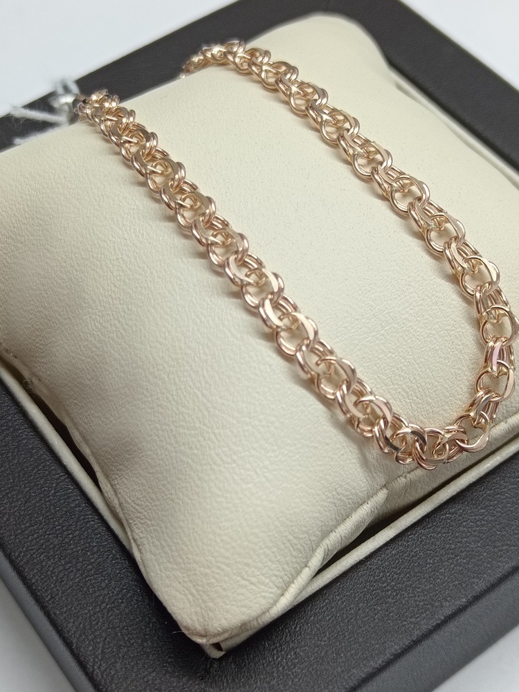 БРАСЛЕТ ПУСТОТЕЛЫЙ Бисмарк (Au 585)