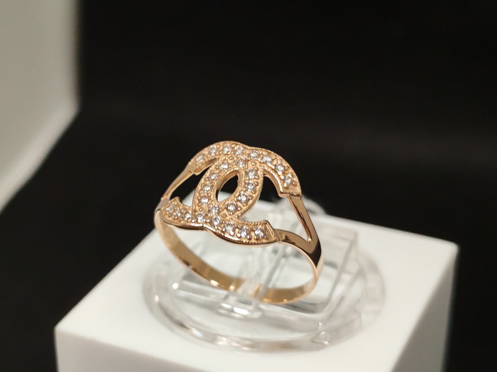 КОЛЬЦО С КАМНЯМИ (Au 585)