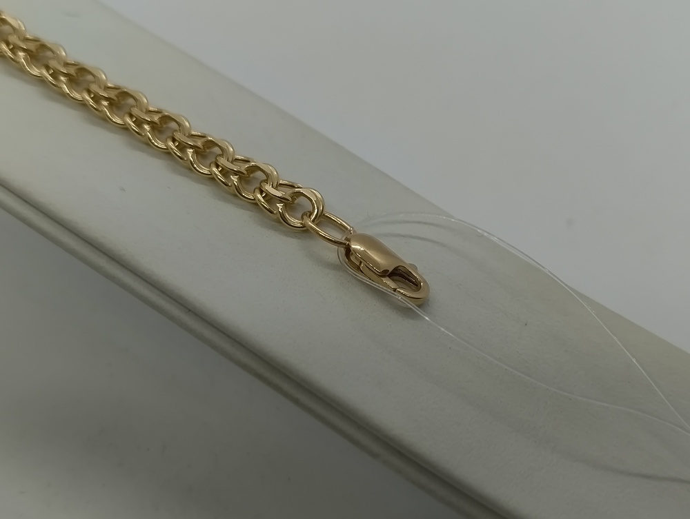 БРАСЛЕТ ПУСТОТЕЛЫЙ Бисмарк (Au 585)