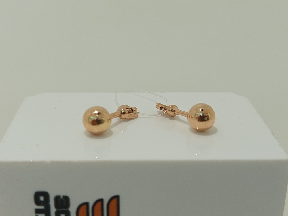 СЕРЬГИ ПУСЕТЫ без камня (Au 585)