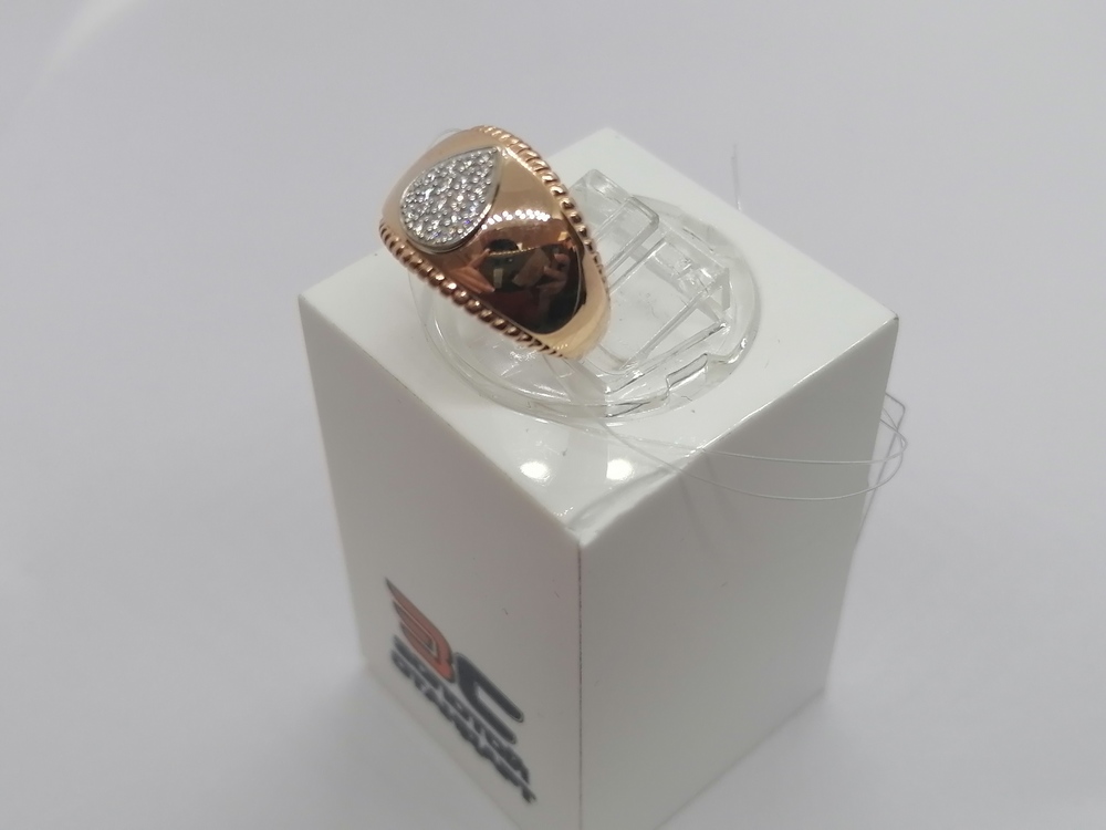 КОЛЬЦО С КАМНЯМИ (Au 585)