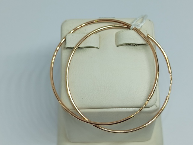 СКОН585 СЕРЬГИ КОНГО (Au 585)