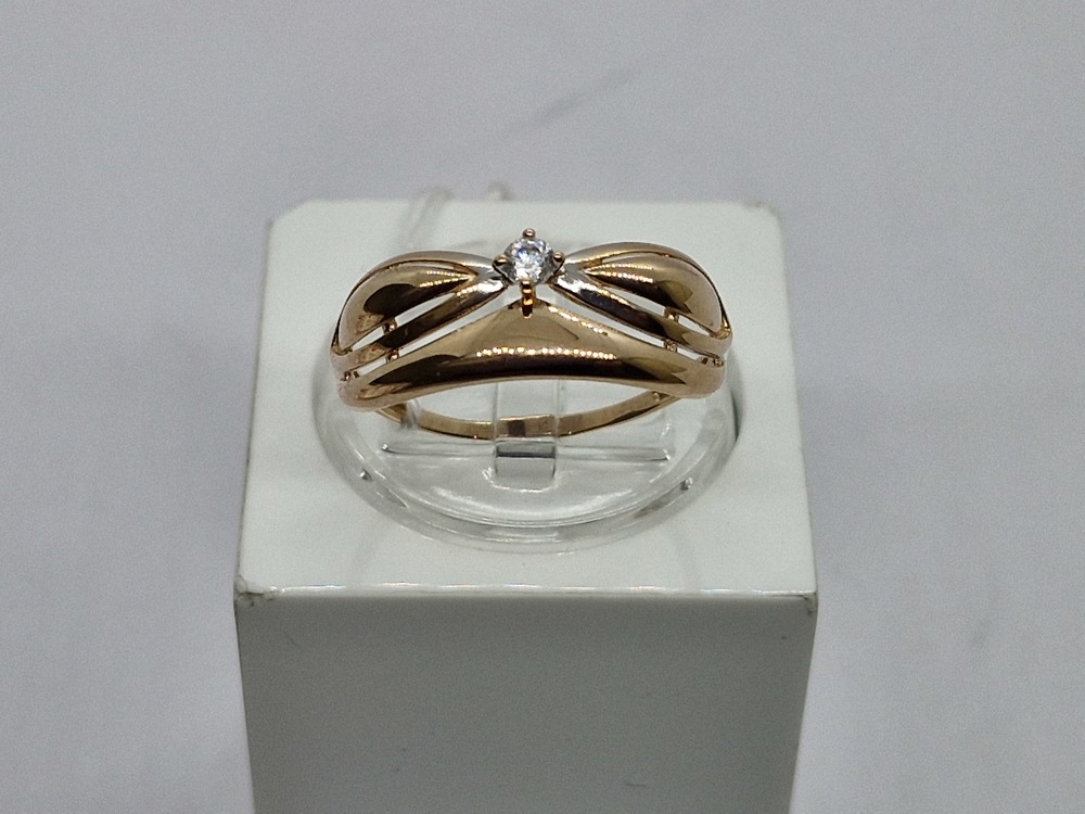 КОЛКМ585 КОЛЬЦО С КАМНЕМ (Au 585)