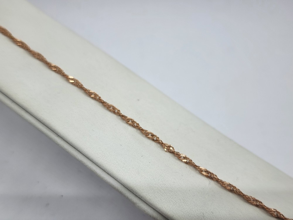 БРАСЛЕТ ПУСТОТЕЛЫЙ Сингапур Au 585