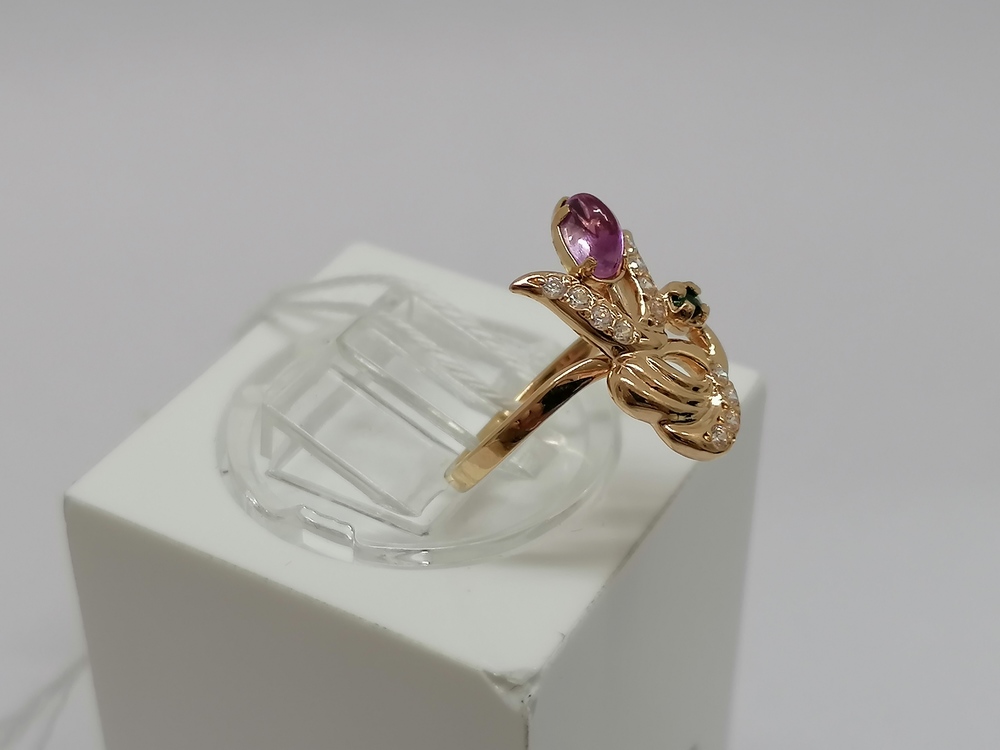 КОЛКМИ585 КОЛЬЦО С КАМНЯМИ (Au 585)