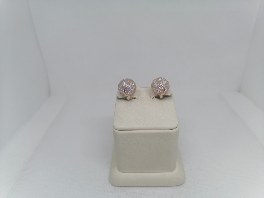 СКМИ585 СЕРЬГИ С КАМНЯМИ (Au 585)