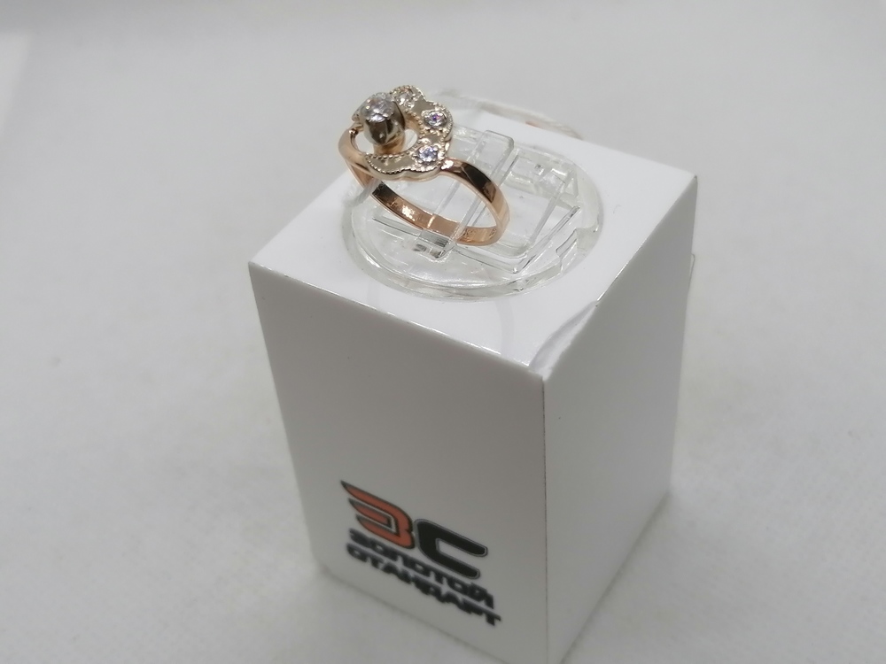 КОЛЬЦО С КАМНЯМИ (Au 585)