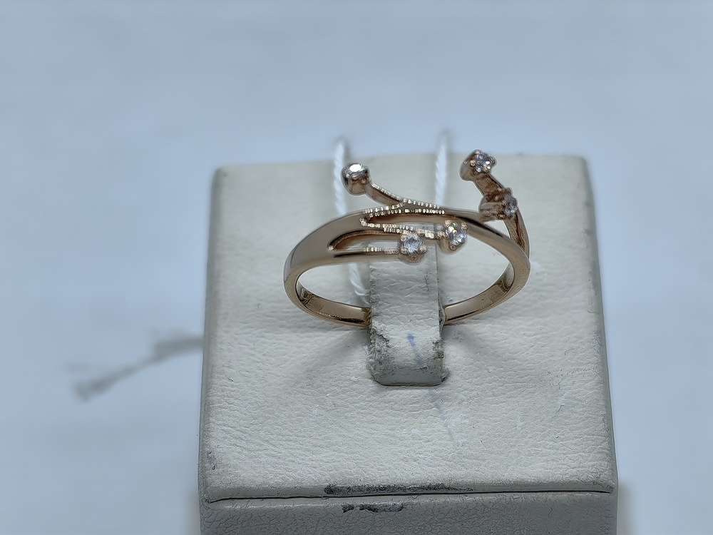 КОЛКМИ585 КОЛЬЦО С КАМНЯМИ (Au 585)