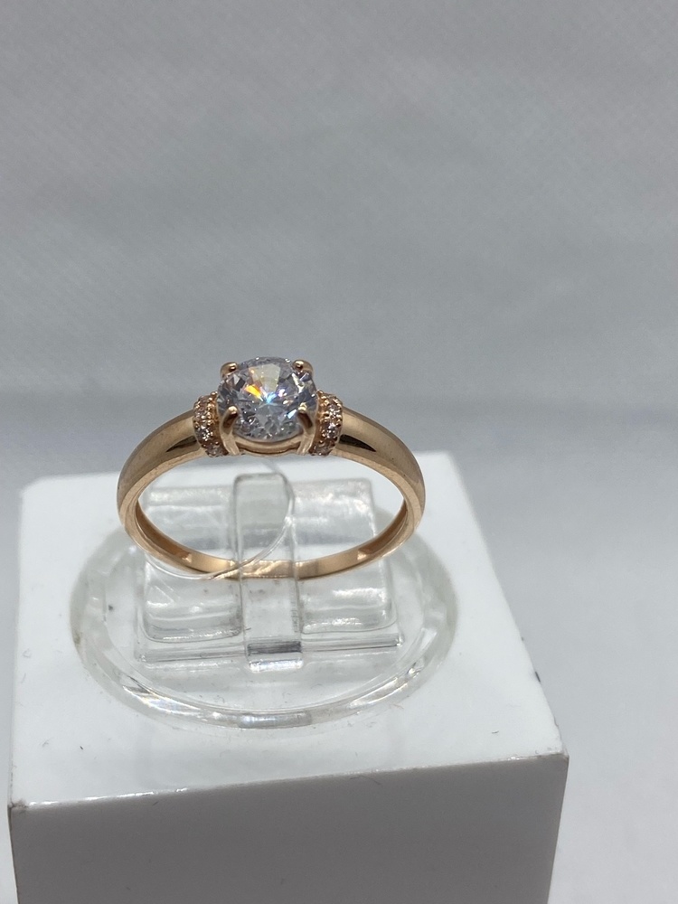 КОЛЬЦО С КАМНЯМИ (Au 585)