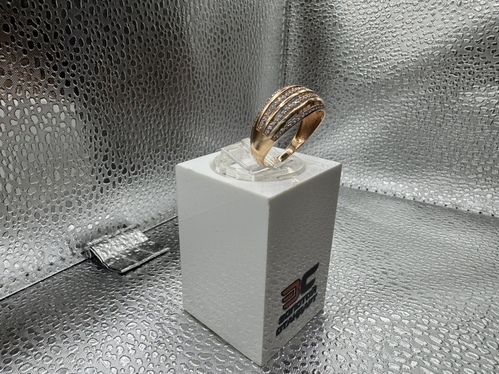 КОЛЬЦО С КАМНЯМИ (Au 585)