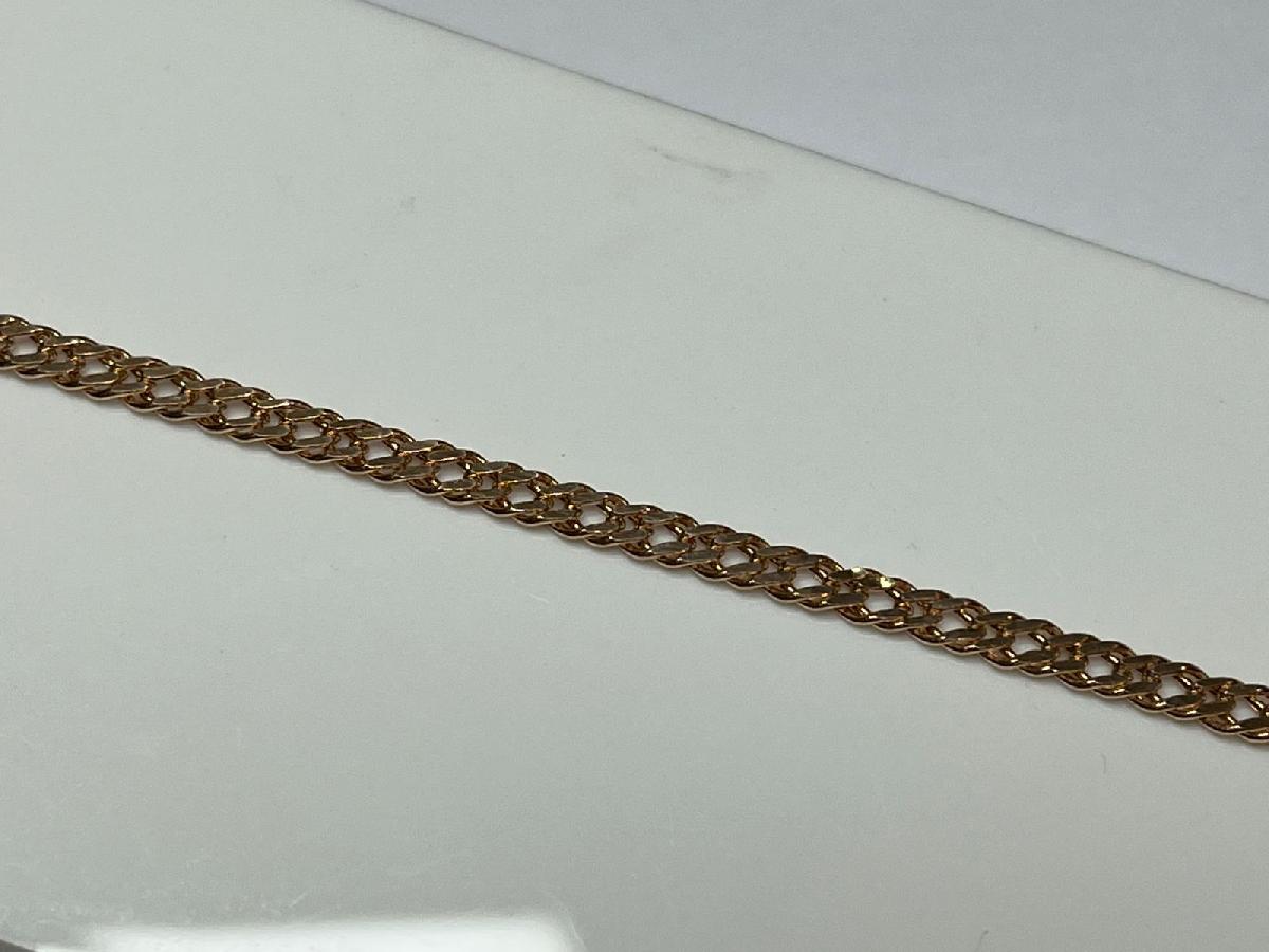 БРАСЛЕТ ПУСТОТЕЛЫЙ Ромб двойной (Au 585)