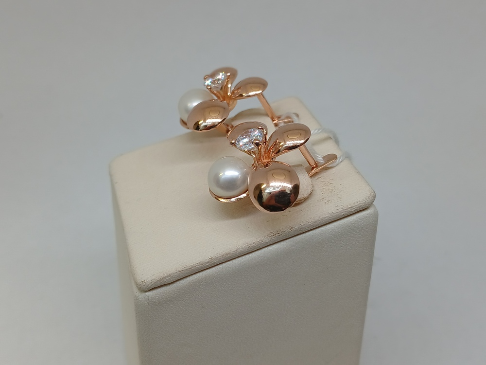 СКМИ585 СЕРЬГИ С КАМНЯМИ (Au 585)