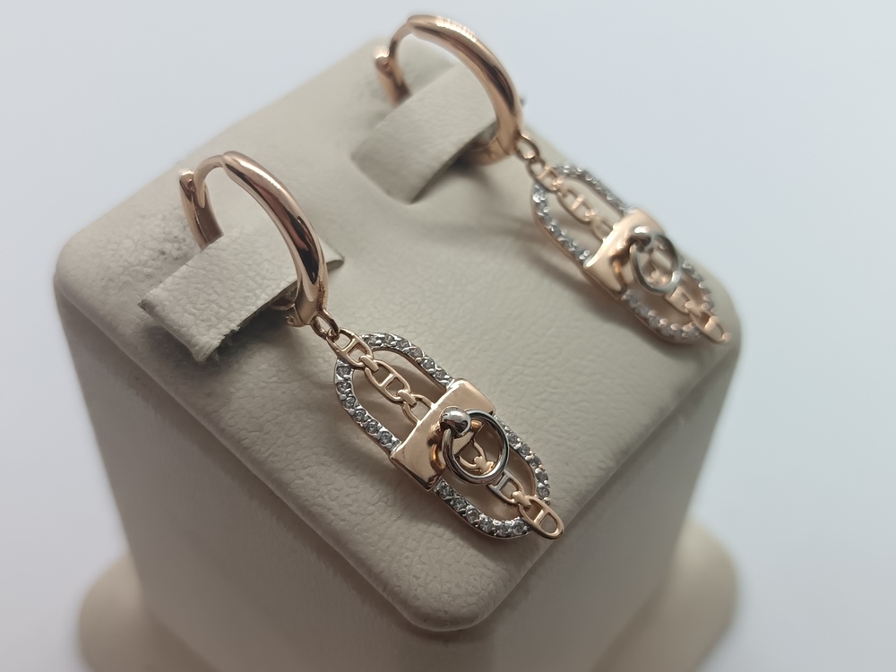 СЕРЬГИ С КАМНЯМИ (Au 585)