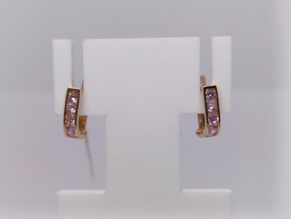 СКМИ585 СЕРЬГИ С КАМНЯМИ (Au 585)