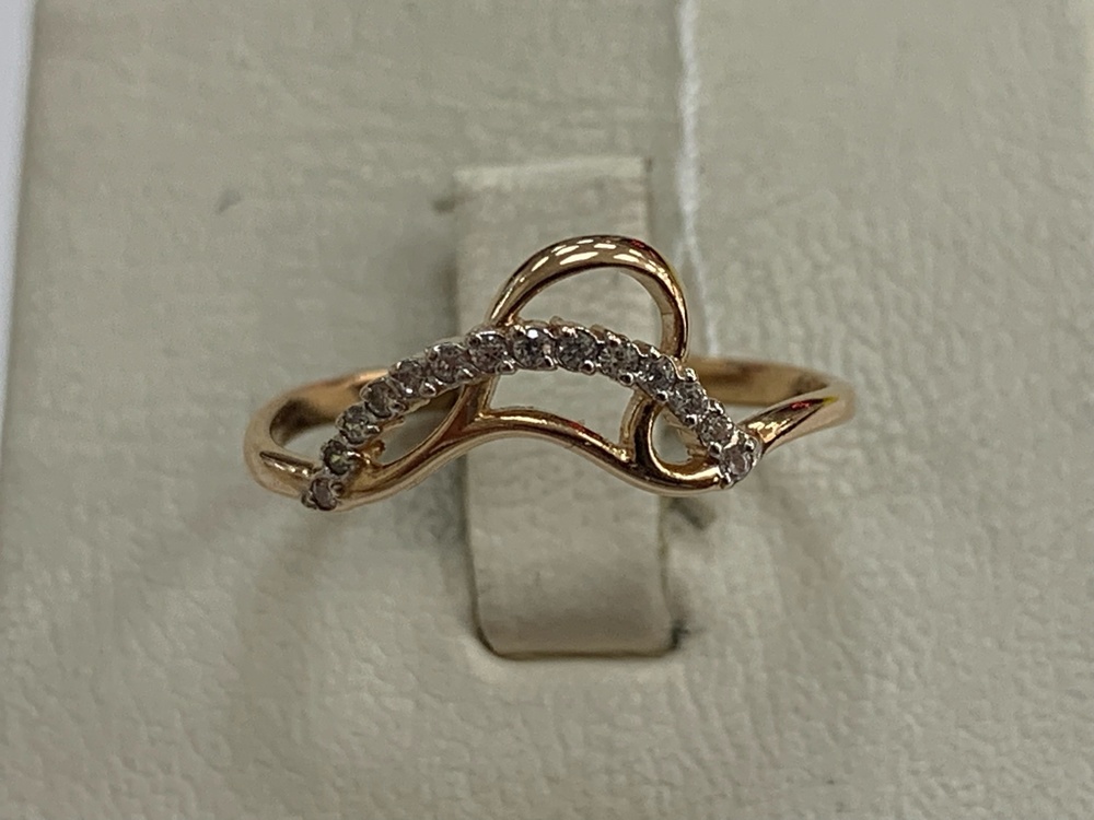 КОЛЬЦО С КАМНЯМИ (Au 585)