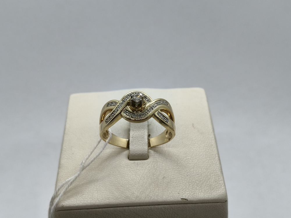 КОЛКМИ585 КОЛЬЦО С КАМНЯМИ (Au 585)