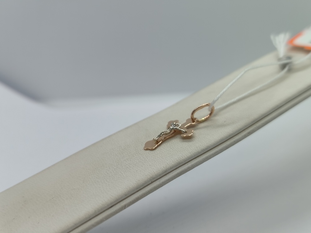 ПОДВЕСКА КРЕСТ БЕЗ КАМНЯ (Au 585)