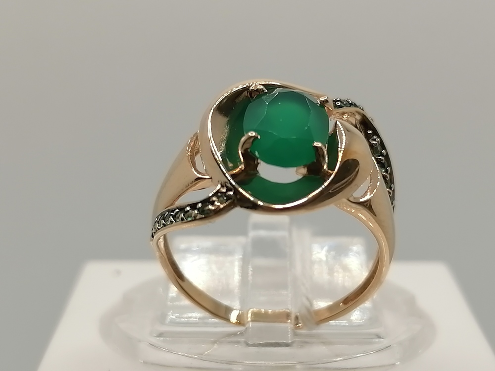 КОЛКМИ585 КОЛЬЦО С КАМНЯМИ (Au 585)