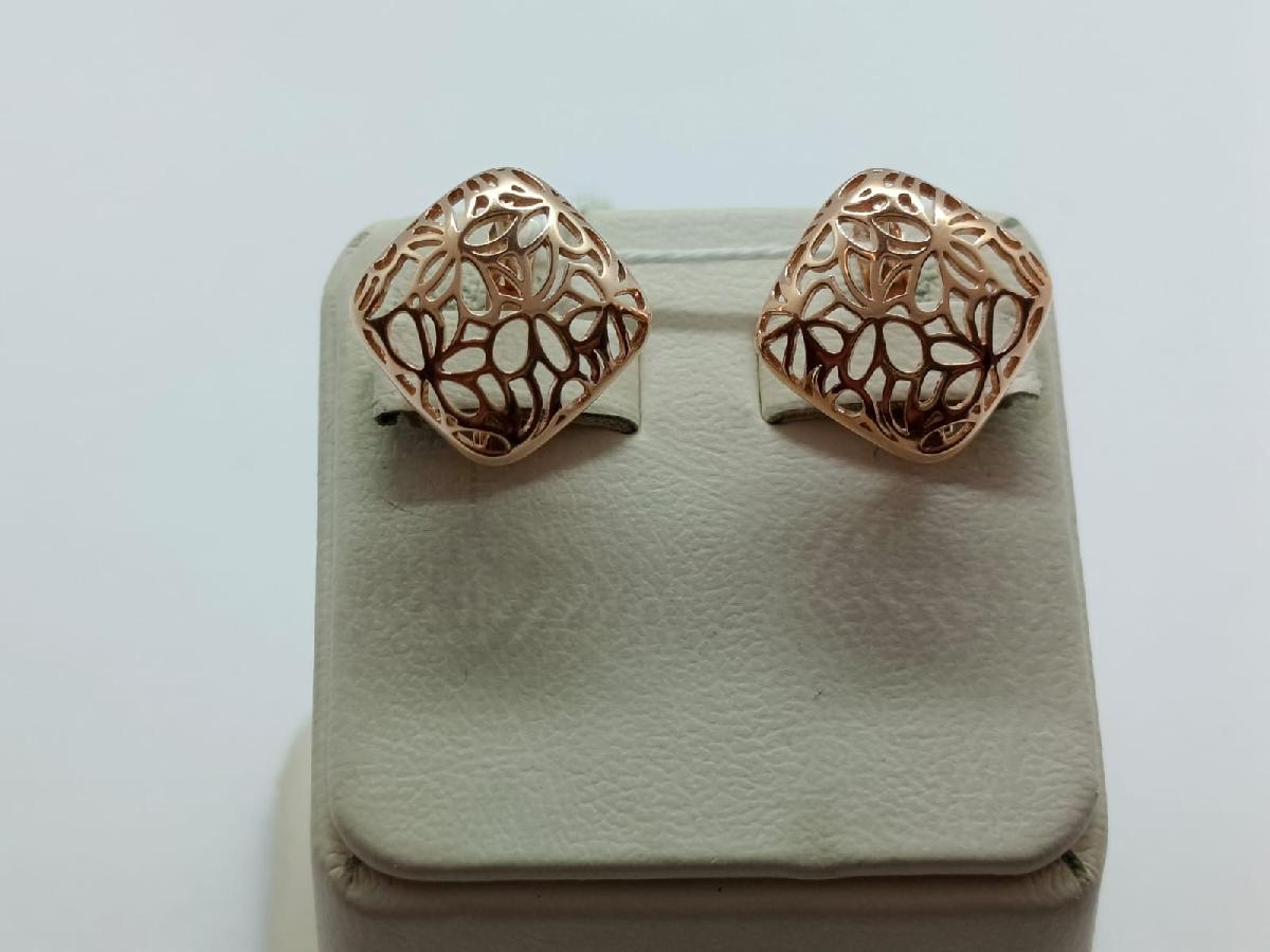 СБКМ585 СЕРЬГИ БЕЗ КАМНЯ (Au 585)