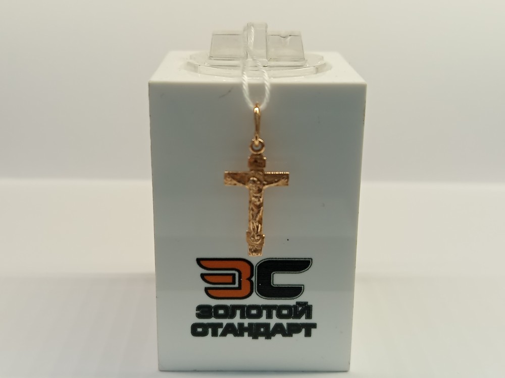 ПОДВЕСКА КРЕСТ БЕЗ КАМНЯ (Au 585)