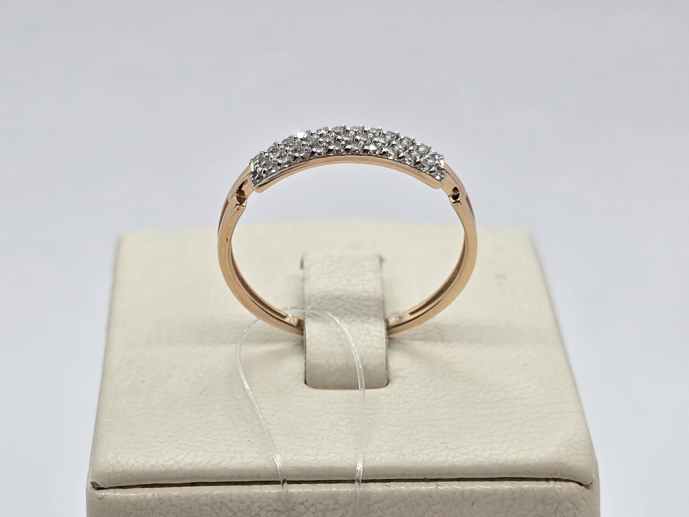 000591-1102 КОЛЬЦО С КАМНЯМИ (Au 585)