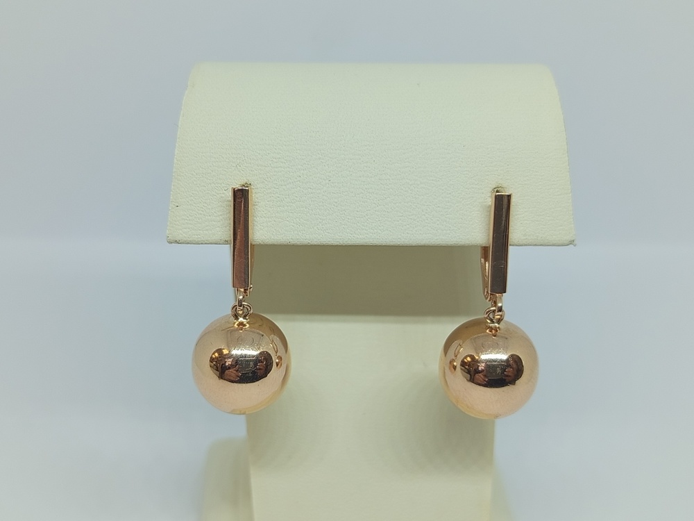 СЕРЬГИ БЕЗ КАМНЯ (Au 585)