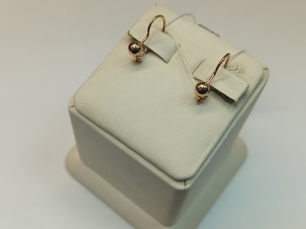 СПТ585 СЕРЬГИ С ПЕТЕЛЬКОЙ (Au 585)