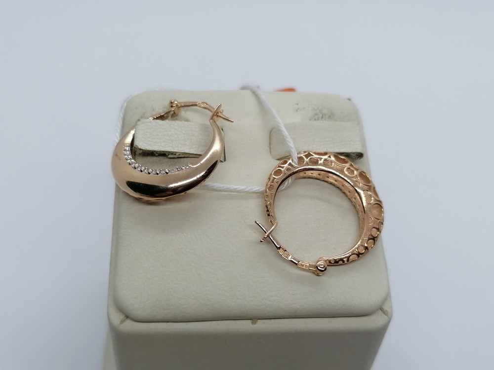 СКМИ585 СЕРЬГИ С КАМНЯМИ (Au 585)