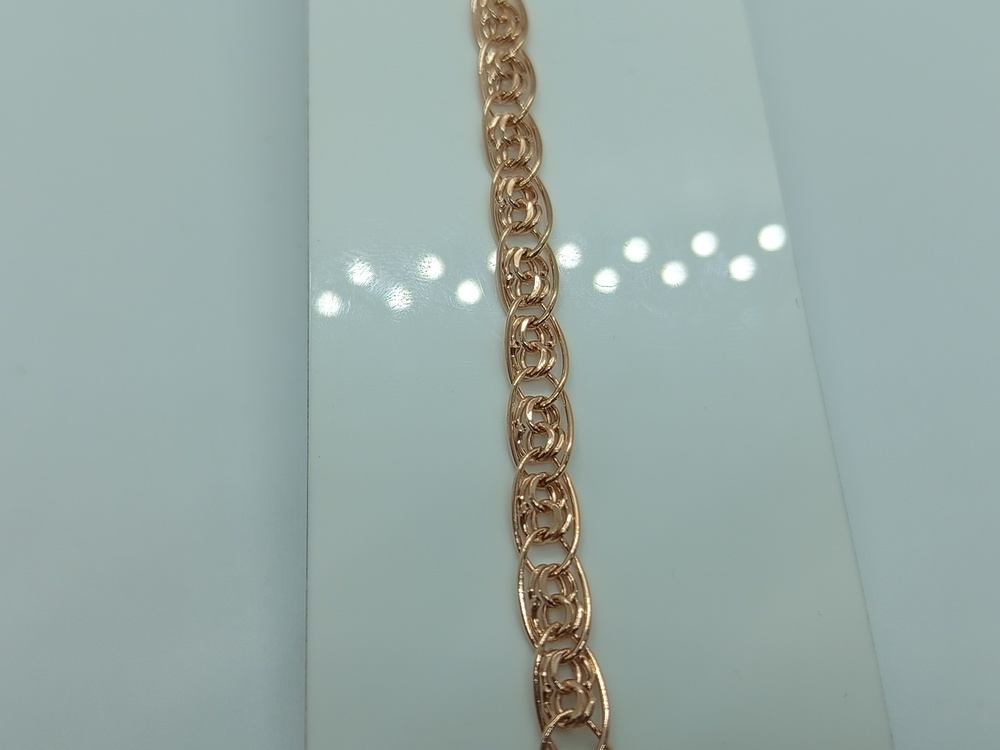 БРАСЛЕТ ПУСТОТЕЛЫЙ Нона-бисмарк (Au 585)