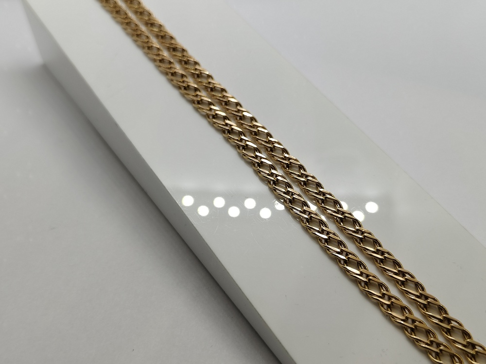 ЦПР2585 ЦЕПЬ ПУСТОТЕЛАЯ Ромб двойной (Au 585)