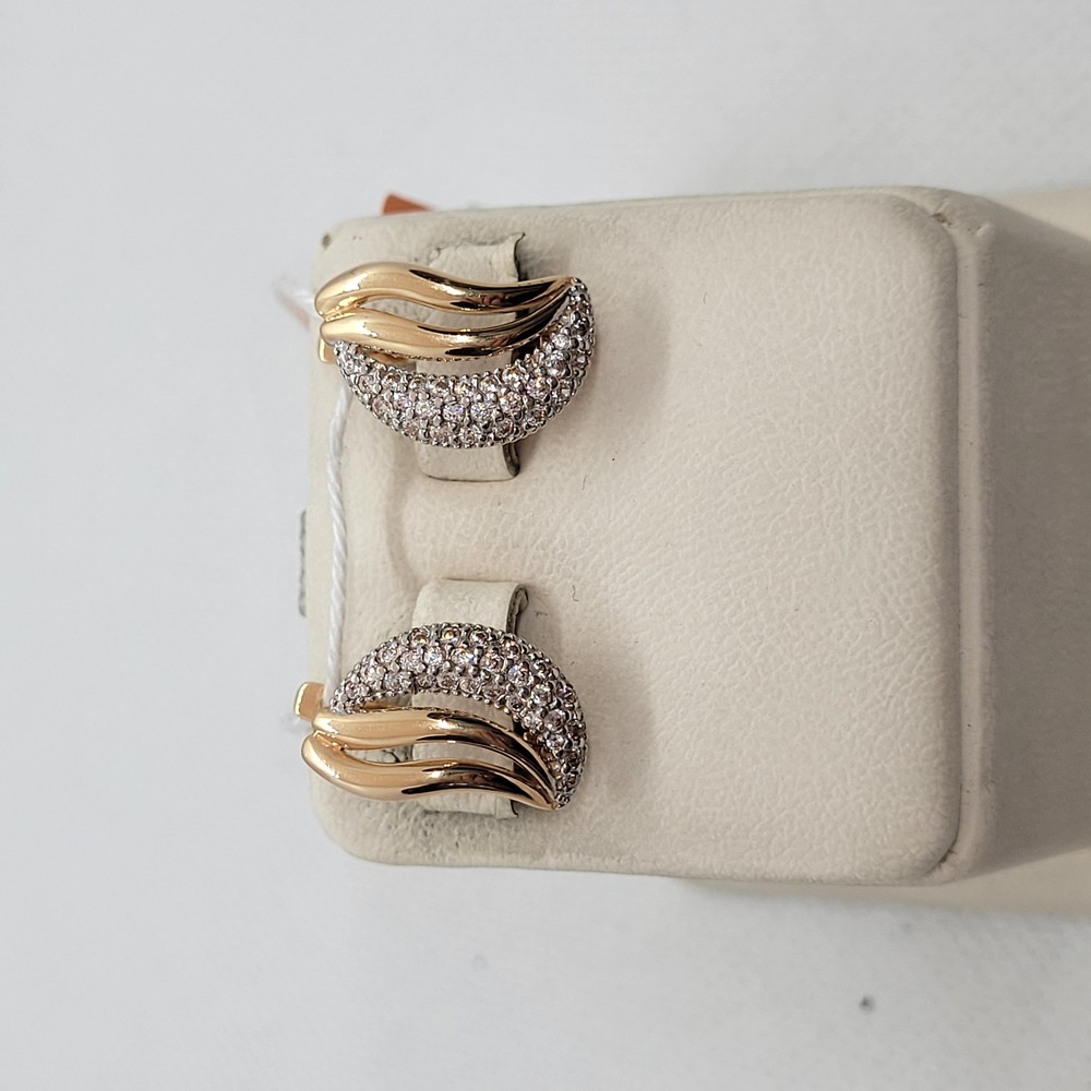 СКМИ585 СЕРЬГИ С КАМНЯМИ (Au 585)