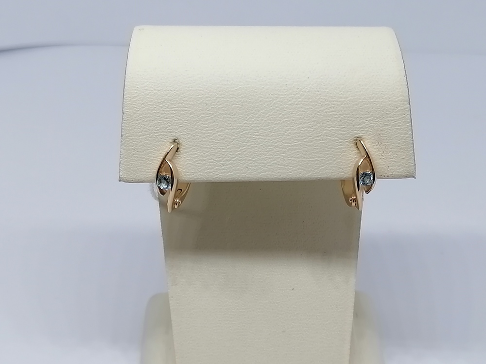 СЕРЬГИ С КАМНЕМ (Au 585)