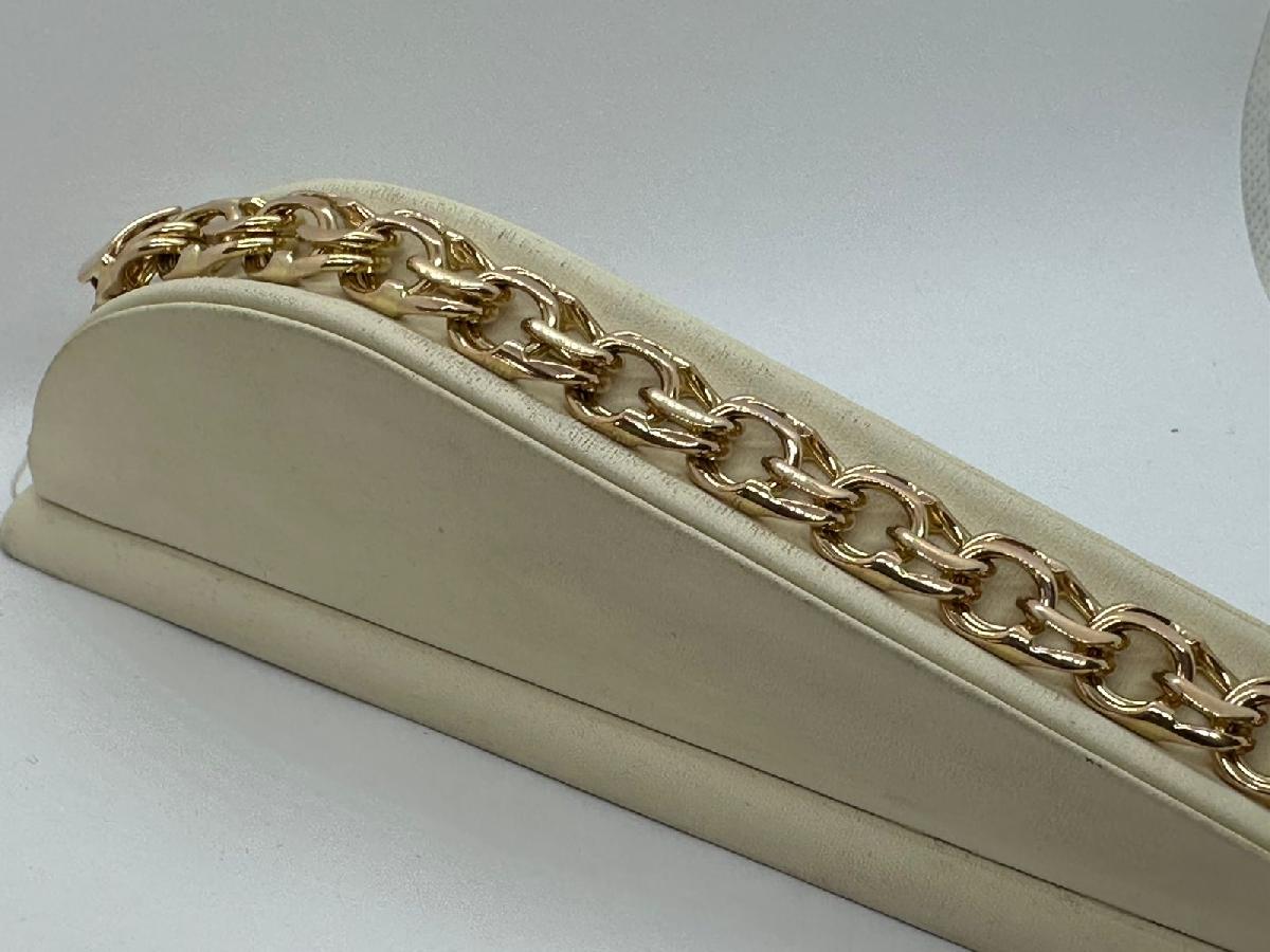 БЛБ585 БРАСЛЕТ ПОЛНОВЕСНЫЙ Бисмарк (Au 585)