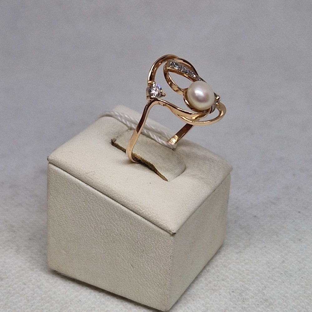 КОЛЬЦО С КАМНЯМИ (Au 585)