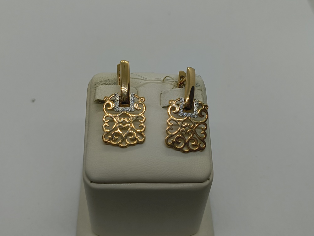 СЕРЬГИ С КАМНЯМИ (Au 585)