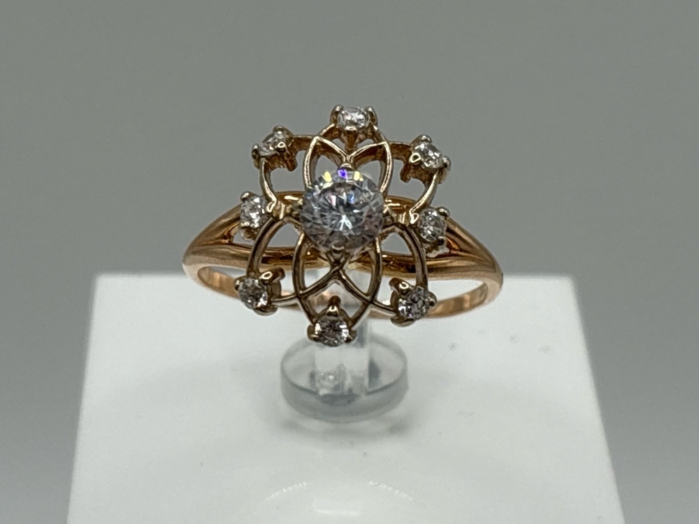 КОЛКМИ585 КОЛЬЦО С КАМНЯМИ (Au 585)