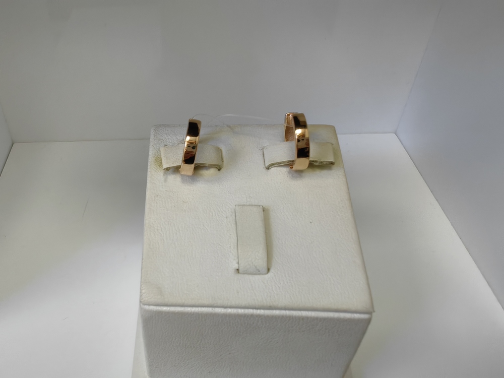 СЕРЬГИ БЕЗ КАМНЯ (Au 585)