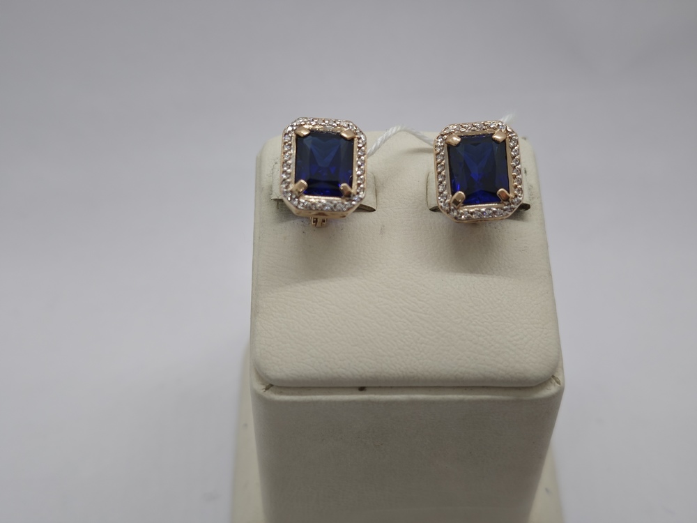 СЕРЬГИ С КАМНЯМИ (Au 585)