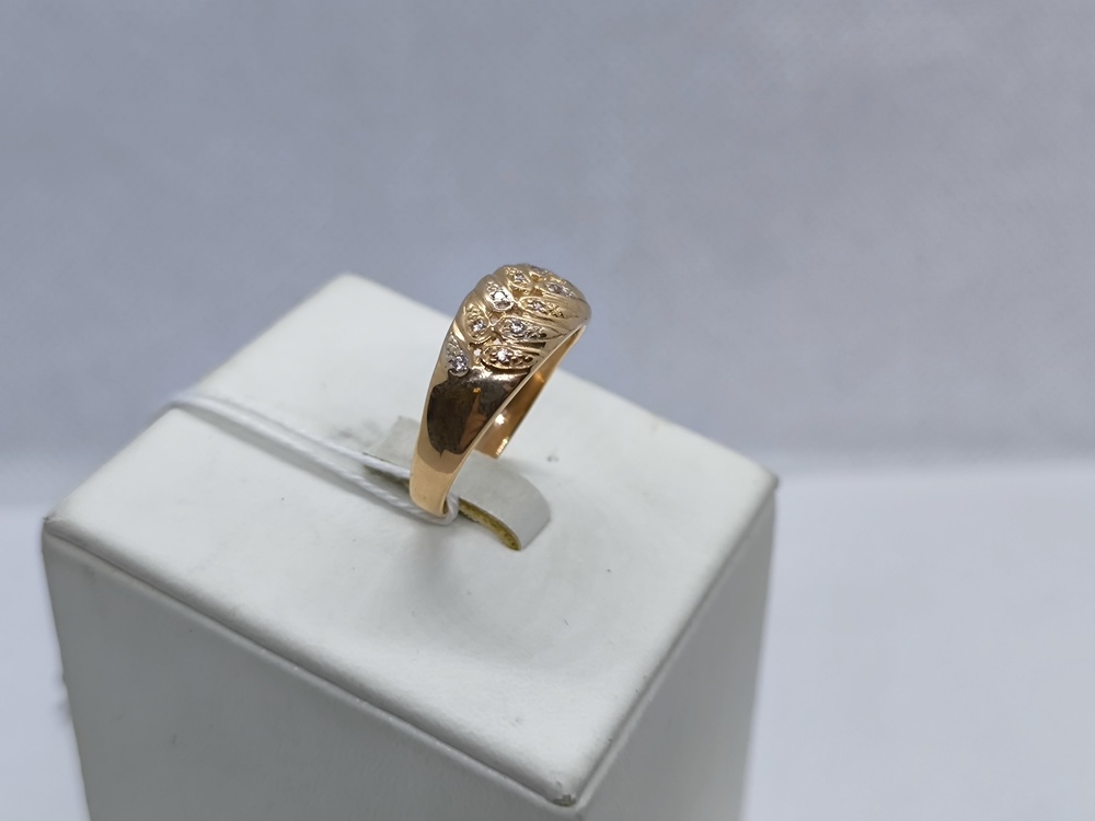 КОЛЬЦО С КАМНЯМИ (Au 585)